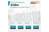 Plastikbecher 500ml ,Ausschankbecher,Bierbecher PP, transparent,