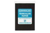 Strohhalme Papier, Pappstrohhalme,Trinkhalme Schwarz