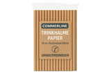 Strohhalme Papier, Pappstrohhalme,Trinkhalme Braun