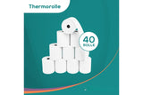 Thermorolle 80x80x80mm, 80 Meter 40 Rollen