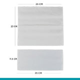 White paper towels 3000 pcs Cellulose 2-ply - ZZ fold