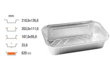 Aluschale R87_651L 219x127x33 mm, 620 ml