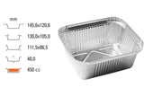 Aluschale – R28-450L 145x120x40mm, 450 ml