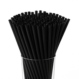 Reusable plastic straws black