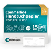 Handtuchpapier Weiß 3000 Stk Cellulose 2 lagig- ZZ Falz