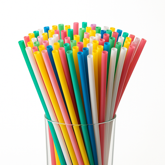 Strohhalme Mehrweg-Plastik Bunt
