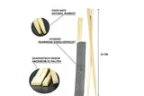 Essstäbchen-Chopsticks 23 cm Paar- Schwarz